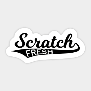 Scratch Fresh Turntablism Tee Sticker